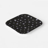 Rhinestones auf schwarz pappteller (Gewinkelt)