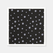 Rhinestones auf schwarz serviette (Vorderseite)