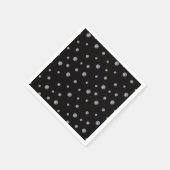 Rhinestones auf schwarz serviette (Ecke)