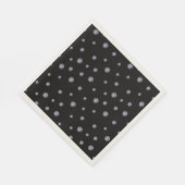 Rhinestones auf schwarz serviette (Ecke)