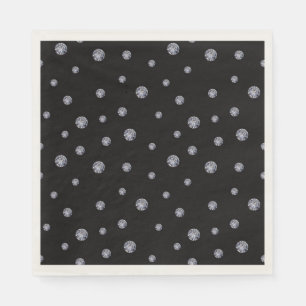 Rhinestones auf schwarz serviette