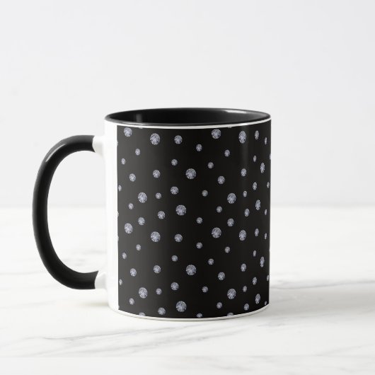 Rhinestones auf schwarz tasse (Links)