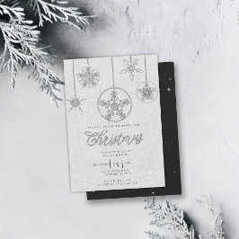 Rhinestones Glitzer Elegante Winter Bling Weihnach Einladung