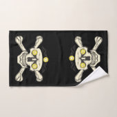 Rhinestones Skull & Crossbones Badezimmer Handtuch Badhandtuch Set (Handtuch)