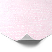Rhinestones Snowflakes Pink Baby Dusche Willkommen Poster (Ecke)