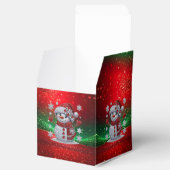 Rhinestones Snowman Holiday Favor Box Geschenkschachtel (Geöffnet)