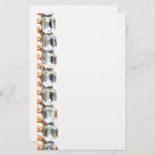 Rhinestones und Perlen - Vintager Schmuck Briefpapier (Vorne/Hinten)