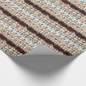 Rhinestones und Perlen - Vintager Schmuck Geschenkpapier (Ecke)