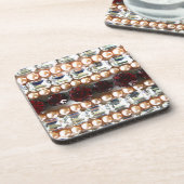 Rhinestones und Perlen - Vintager Schmuck Getränkeuntersetzer (Linke Seite)