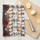 Rhinestones und Perlen - Vintager Schmuck Handtuch (Viertel Falte)