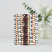 Rhinestones und Perlen - Vintager Schmuck Postkarte (Stehend Vorderseite)