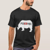 Rhino 23 Fo23Ver Number 23 Forever 23 Legend Fan T-Shirt (Vorderseite)