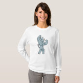 Rhino als Bodybuilder Extrem T-Shirt (Vorne ganz)