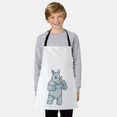 Rhino als Boxer beim Boxen Schürze (Getragen)