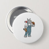 Rhino als Handyman mit Wasserpumpenzange Button (Vorne & Hinten)