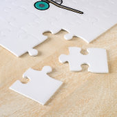 Rhino als Skater mit Skateboard Puzzle (Seite)