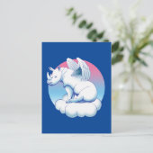 Rhino Angel - Rhinoceros Conservation Awareness Postkarte (Stehend Vorderseite)