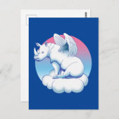 Rhino Angel - Rhinoceros Conservation Awareness Postkarte (Vorne/Hinten)