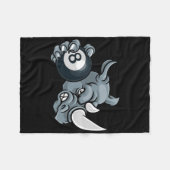 Rhino Angry Pool 8 Ll Billiards Cartoon Fleecedecke (Vorderseite (Horizontal))