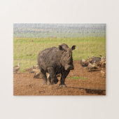 Rhino auf einer Mission. Puzzle (Horizontal)