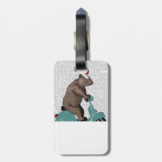 Rhino auf Moped Gepäckanhänger (Rückseite vertikal)