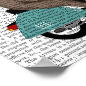 Rhino auf Moped Poster (Ecke)