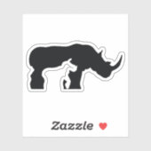 Rhino Aufkleber (Blatt)