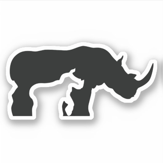 Rhino Aufkleber (Vorderseite)