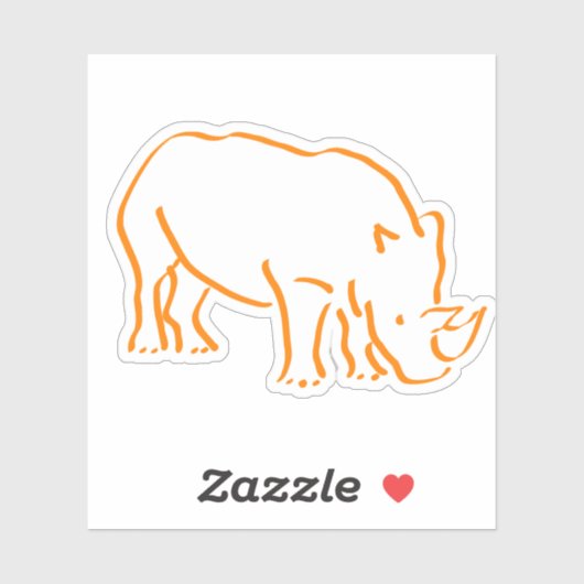 Rhino Aufkleber (Blatt)