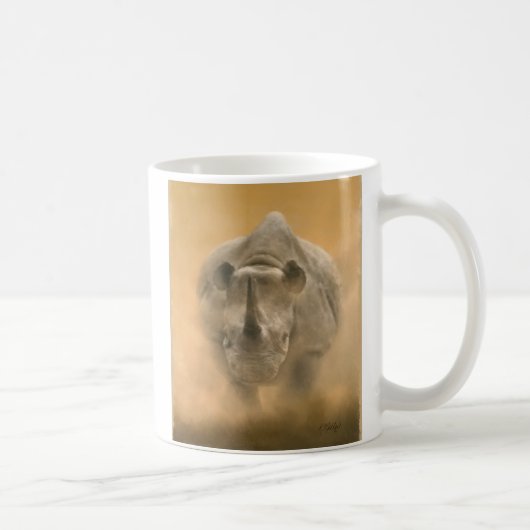 Rhino aufladen - Pastelle Kaffeetasse (Rechts)