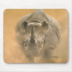 Rhino aufladen - Pastelle Mousepad