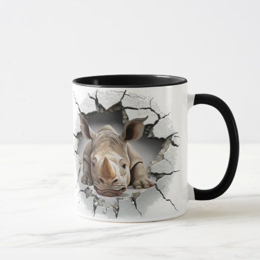 Rhino aus der Höhle Tasse (Rechts)