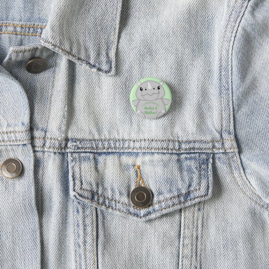 Rhino Baby Shower Green Button (Beispiel)