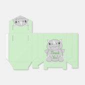 Rhino Baby Shower Green Geschenkschachtel (Ungefaltet)