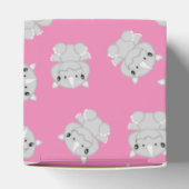 Rhino Baby Shower Safari Pink Girl Geschenkschachtel (Oben)