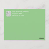 Rhino Baby Shower Safari Postkarte (Rückseite)