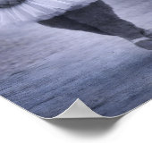 Rhino Ballerina in Misty Forest Poster (Ecke)