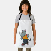 Rhino bei Ice Skaten mit Ice-Skaten Schürze (Insitu)