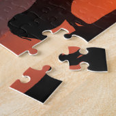 Rhino bei Sonnenuntergang, Masai Mara, Kenia Puzzle (Seite)