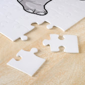 Rhino beim Boxen mit Boxhandschuhen Puzzle (Seite)