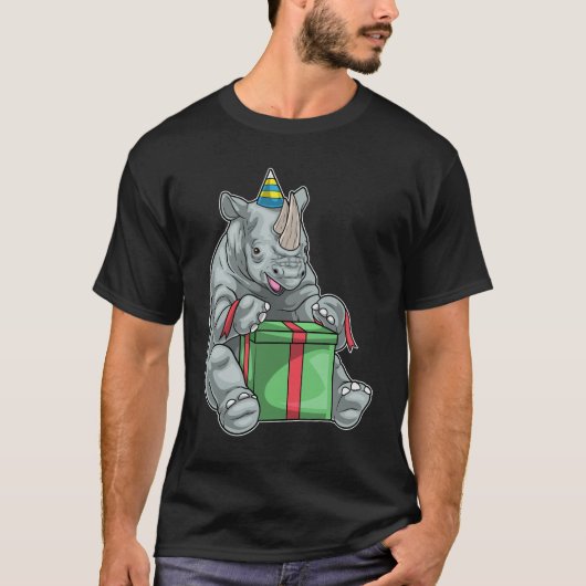 Rhino Birthday Gift T-Shirt (Vorderseite)