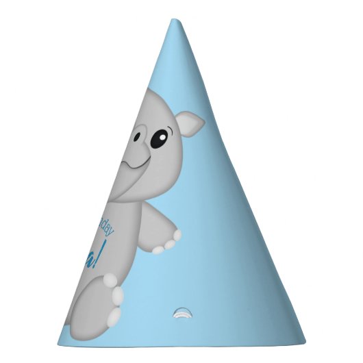 Rhino Birthday Party Partyhütchen (Rechts)