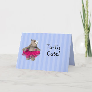 Rhino Blue Baby Shower Einladungskarte