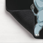 Rhino Bodybuilder Bodybuilding Sport  Mousepad (Ecke)