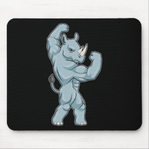 Rhino Bodybuilder Bodybuilding Sport  Mousepad