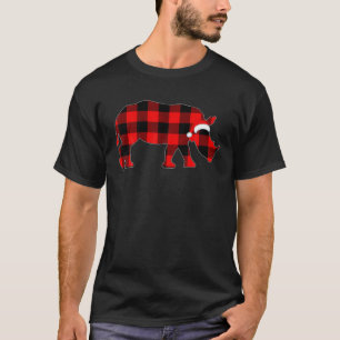 Rhino Christmas Pajamas für Männer Frauen Kinder R T-Shirt