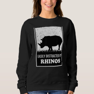 Rhino Chubby-Tier leicht von Rhinos abgelenkt Sweatshirt