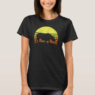 Rhino Cool Rhinoceros Afrikanische Tiere Retro Sun T-Shirt