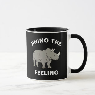 Rhino Das Gefühl Die sonnige Tierwelt Rhinoceros P Tasse