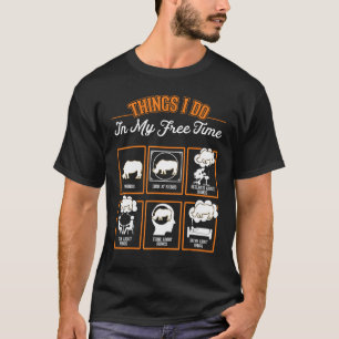 Rhino Dinge, die ich in meiner Freizeit tue T-Shirt